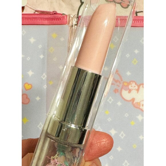 Amifa Kawaii Purikura Clear Vinyl Pouches Set with Qlia Glitter Bear Lipstick Pe - Picture 7 of 9